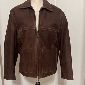 Women’s leather coat